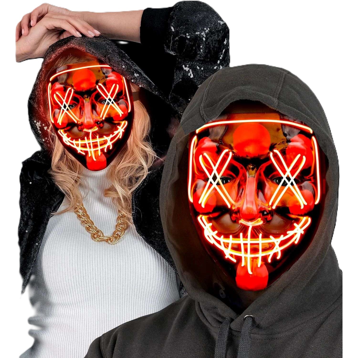 das-kost-mland-led-maske-mit-schn-ren-rot-leuchtmaske image 3