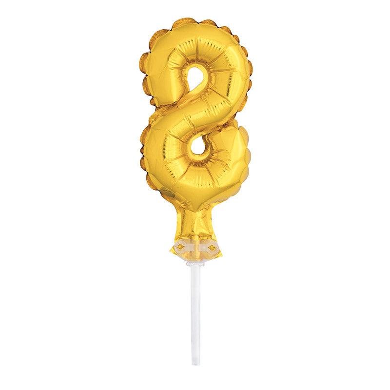 das-kost-mland-tortendeko-ballonzahl-8-gold-13cm image 1