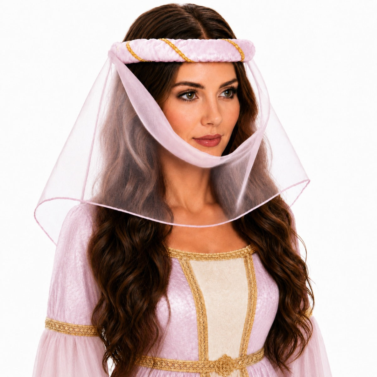 das-kost-mland-accessoires-mittelalter-haarband-helena-rosa-schleier image 7