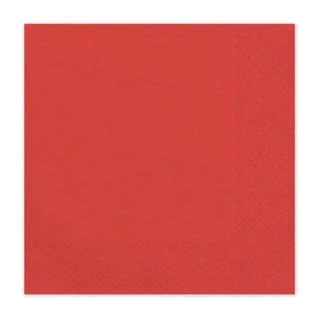 das-kost-mland-servietten-uni-33x33cm-rot-20-stk image 1