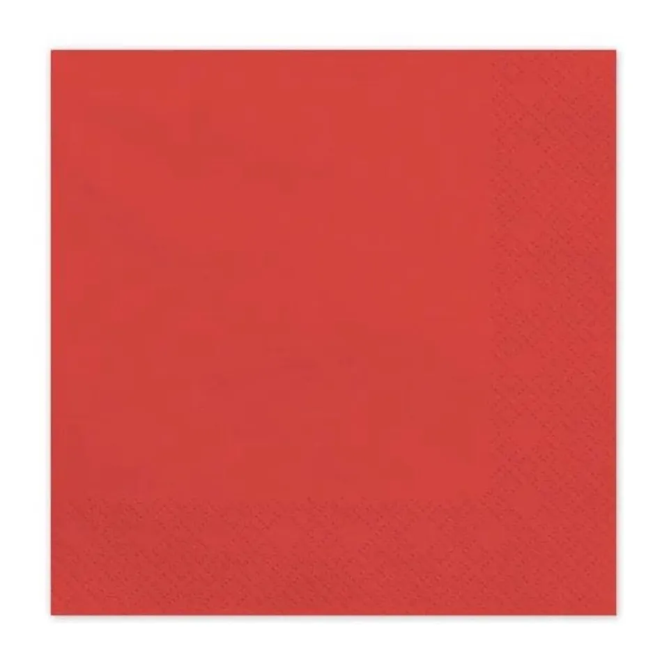 das-kost-mland-servietten-uni-33x33cm-rot-20-stk image 1