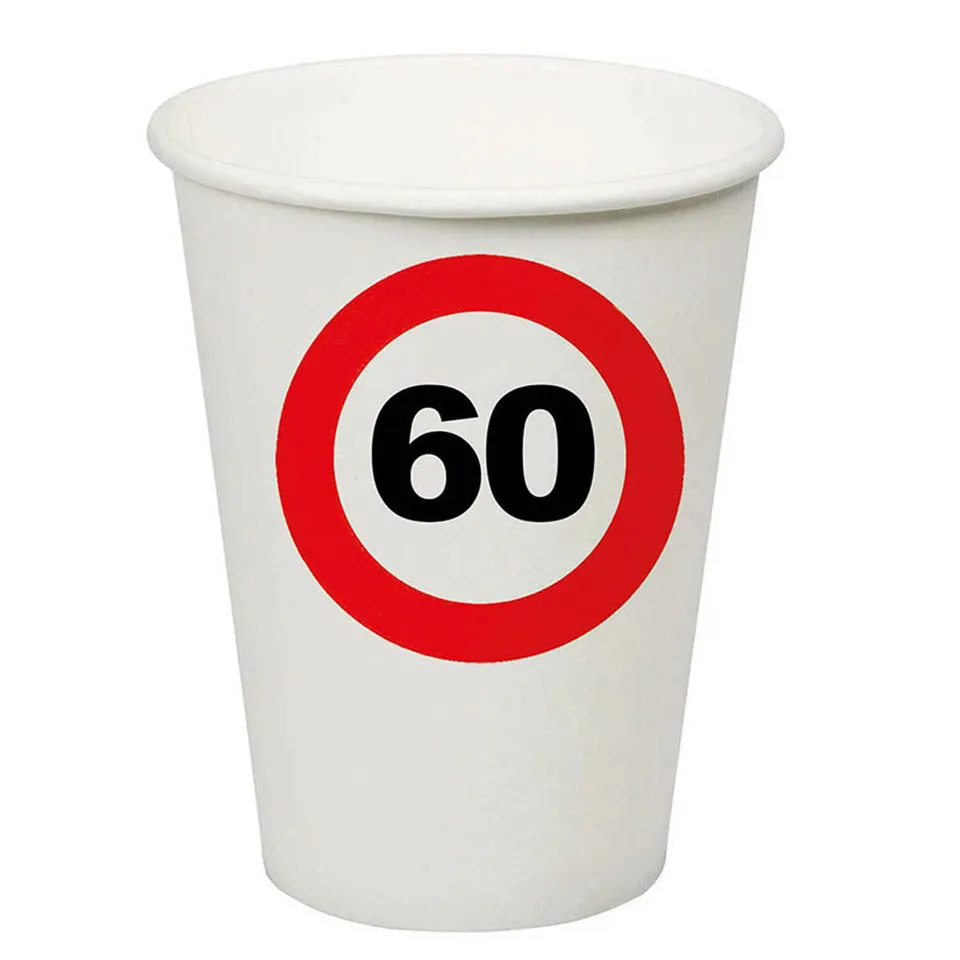 das-kost-mland-accessoires-pappbecher-verkehrsschild-60-250ml-8-stk image 1