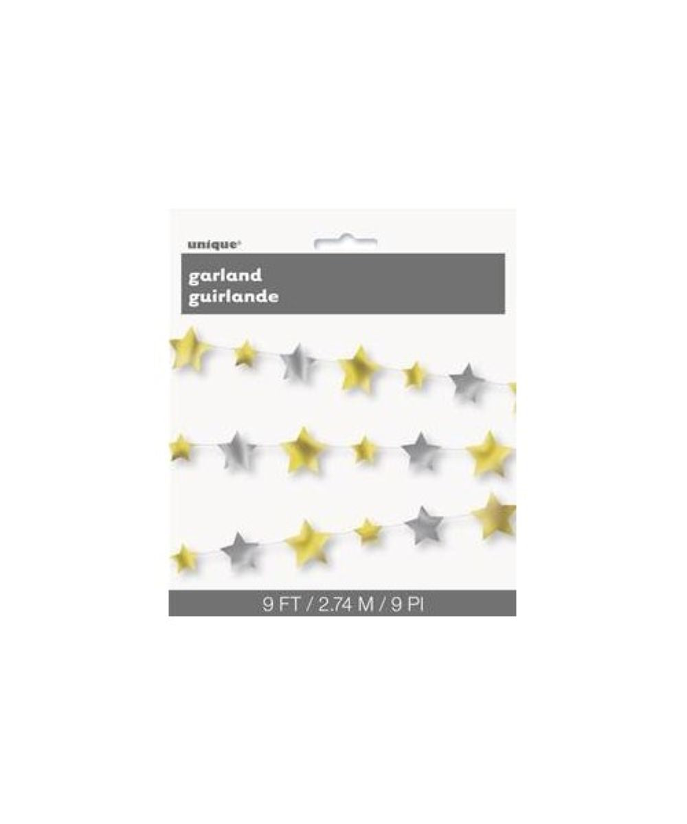 das-kost-mland-girlande-folie-sterne-gold-silber-274cm image 2