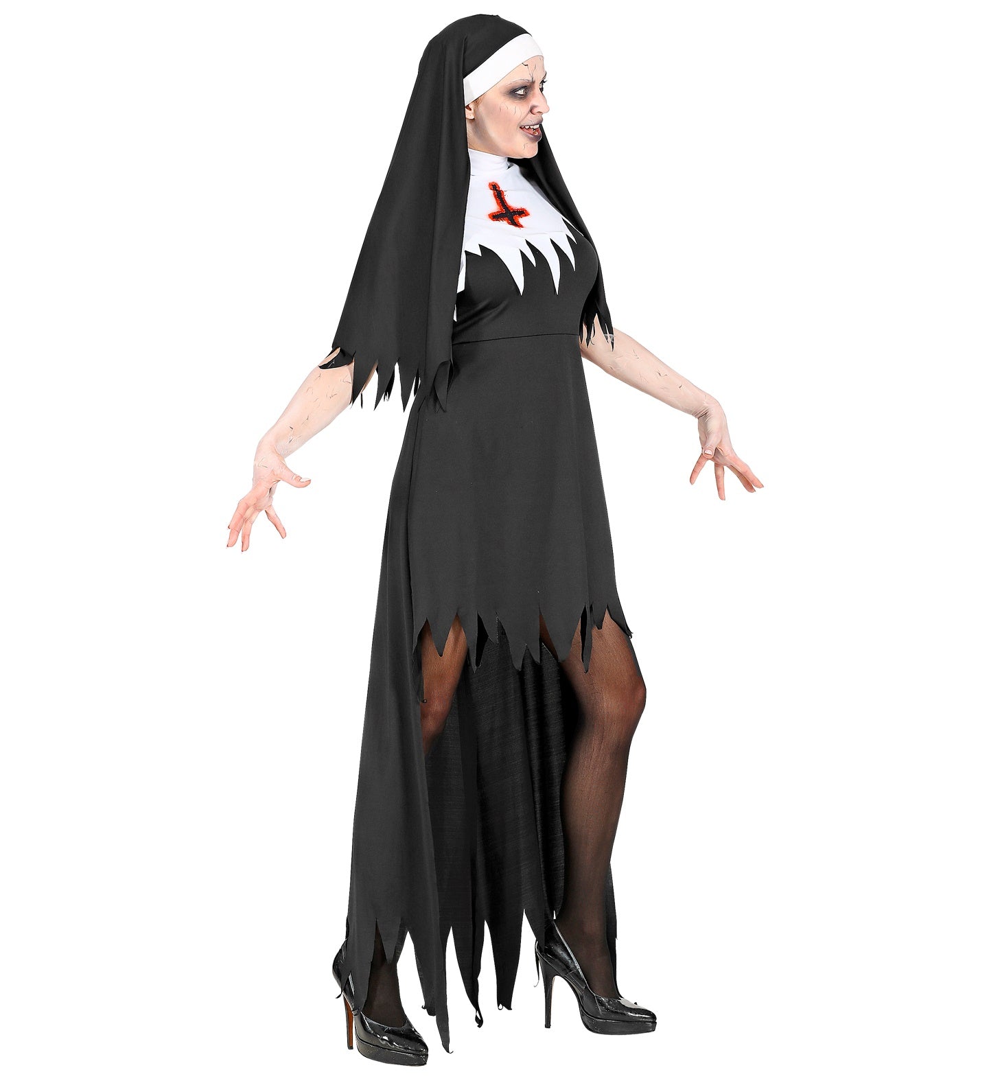 das-kost-mland-damen-horror-nonne-kost-m-schwarz-gr-e-l image 3