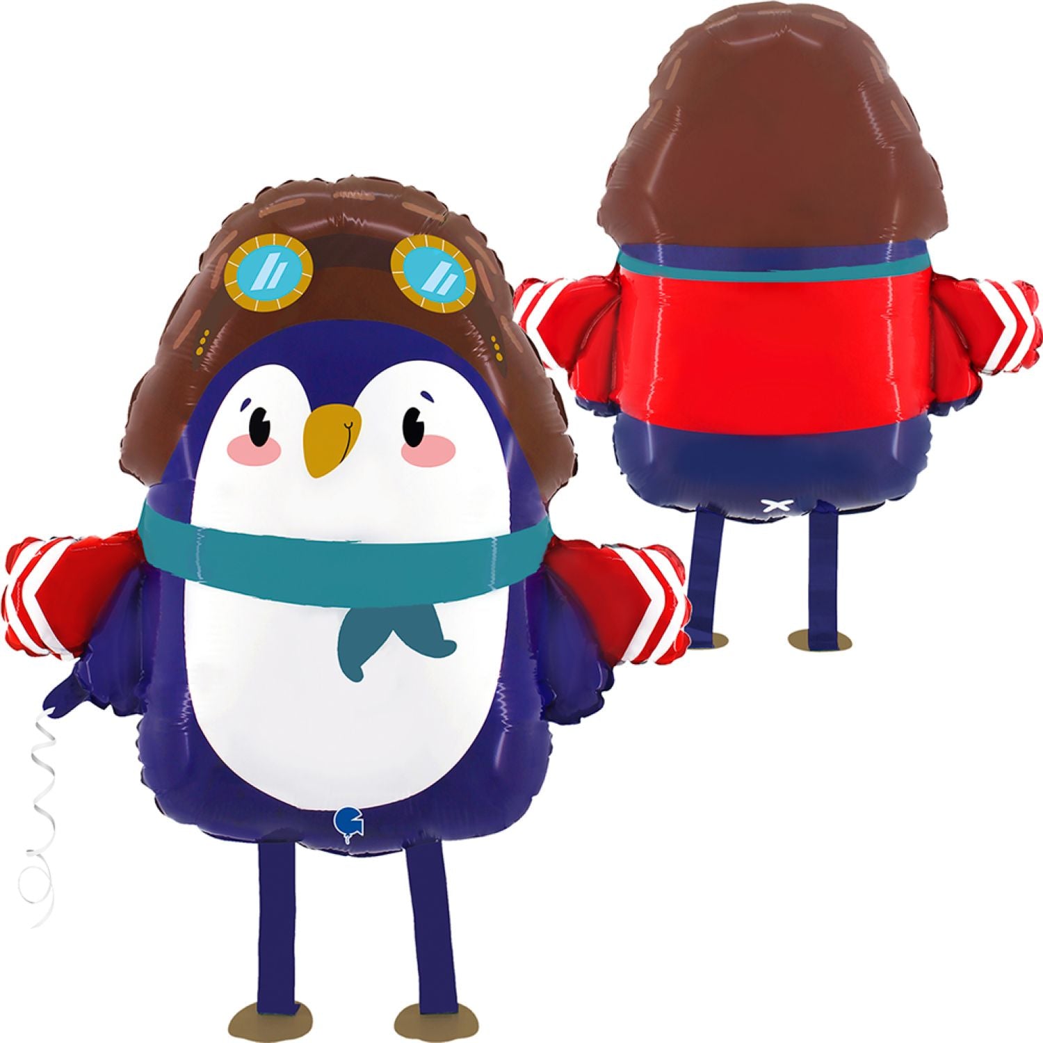 das-kost-mland-dekorationen-airwalker-pinguin-folienballon-61cm image 2