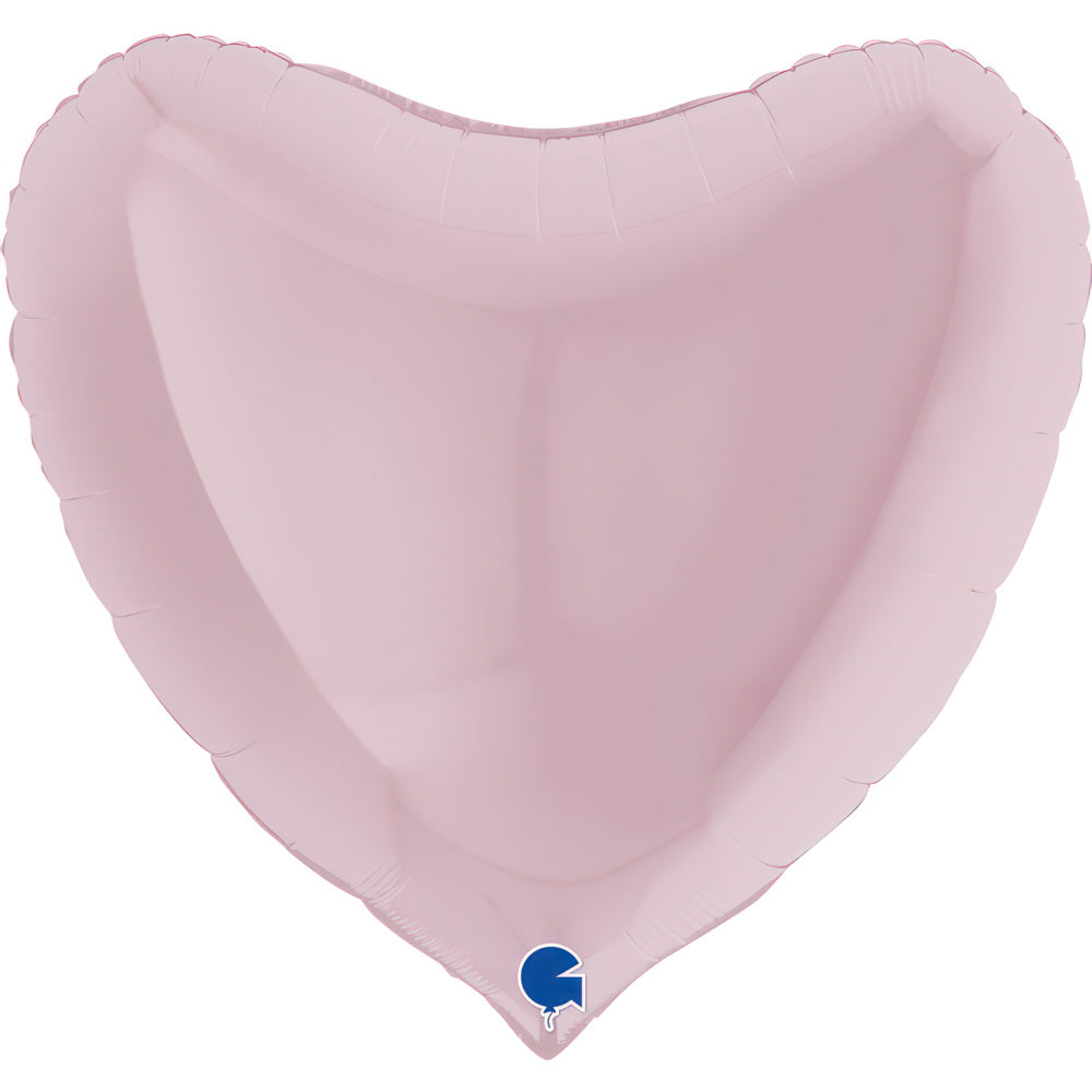 das-kost-mland-folienballon-uni-herz-91cm-pink-pastell image 1