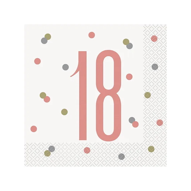 das-kost-mland-servietten-hb-glitz-16stk-33x33cm-rosegold image 1