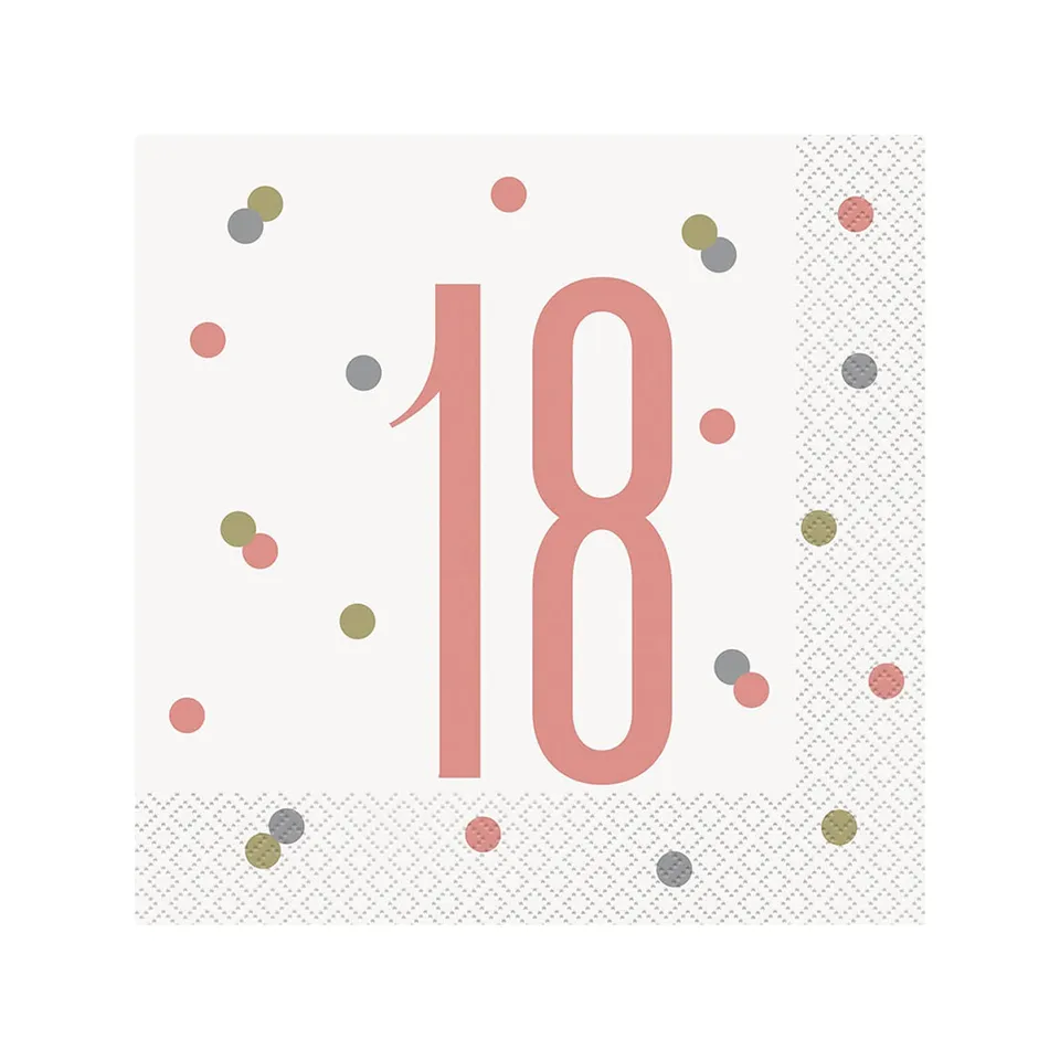das-kost-mland-servietten-hb-glitz-16stk-33x33cm-rosegold image 1