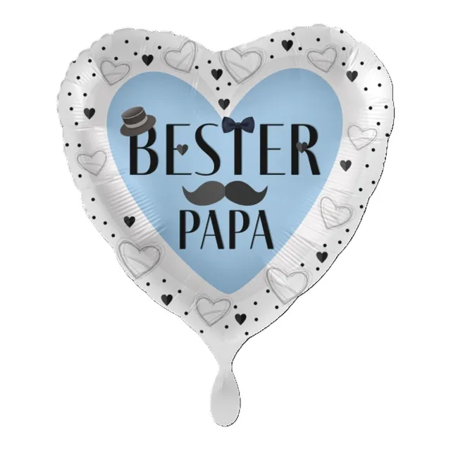 das-kost-mland-bester-papa-herz-folienballon-43-cm image 1