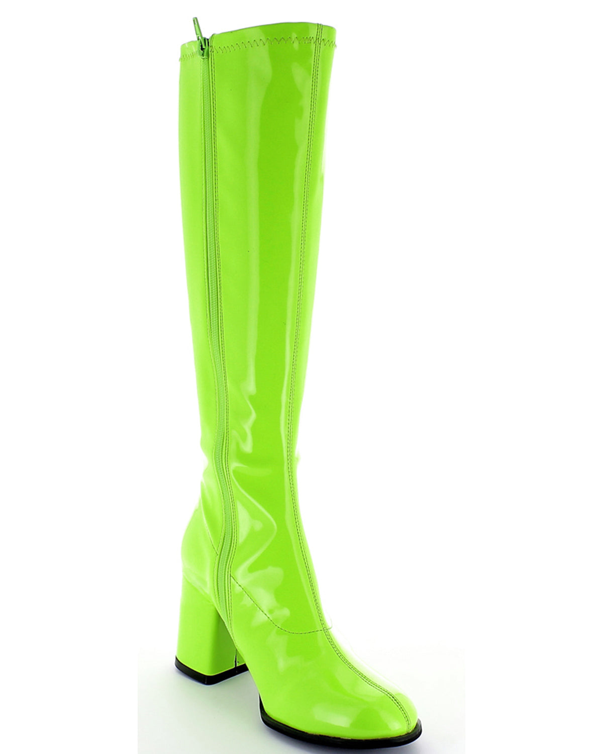 das-kost-mland-gogo-retro-lackstiefel-gr-n-blockabsatz-gr-e-38 image 7