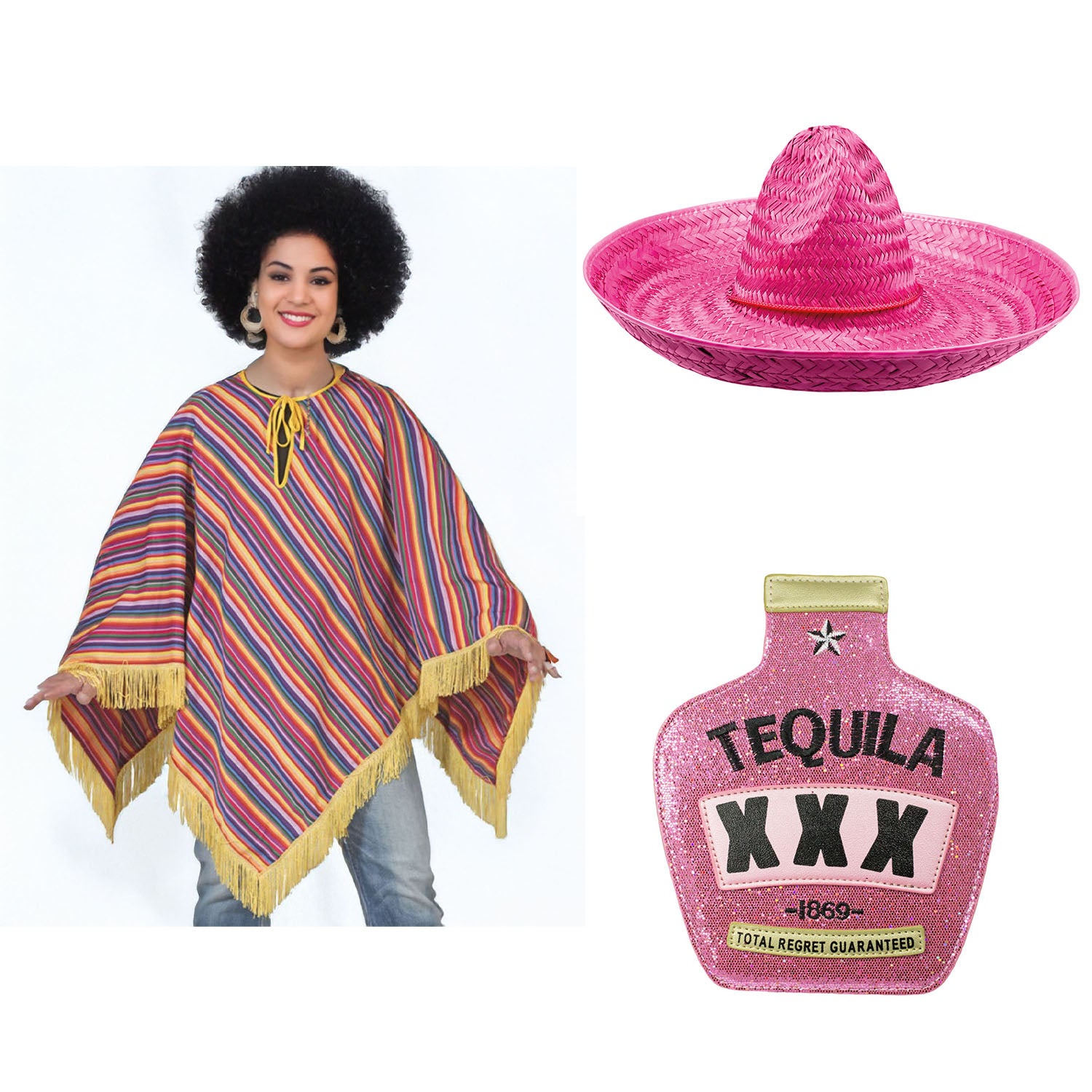 das-kost-mland-damen-mexikanerin-kost-m-pink-3-teilig-fiesta image 3