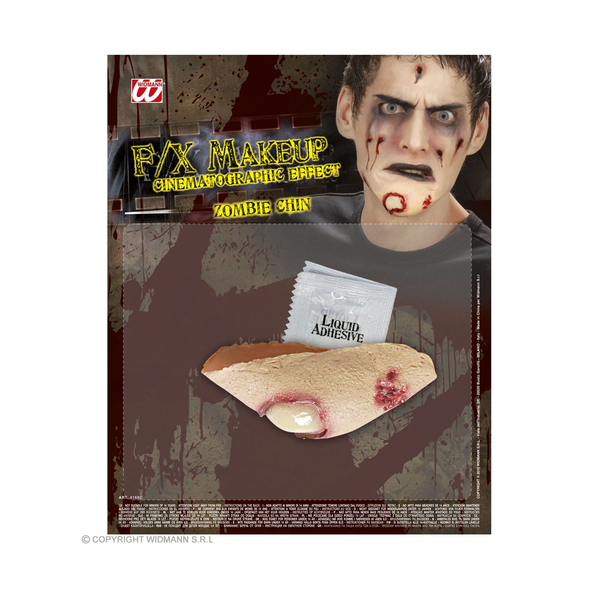 das-kost-mland-accessoires-zombie-kinn-latex-wunde-halloween image 1