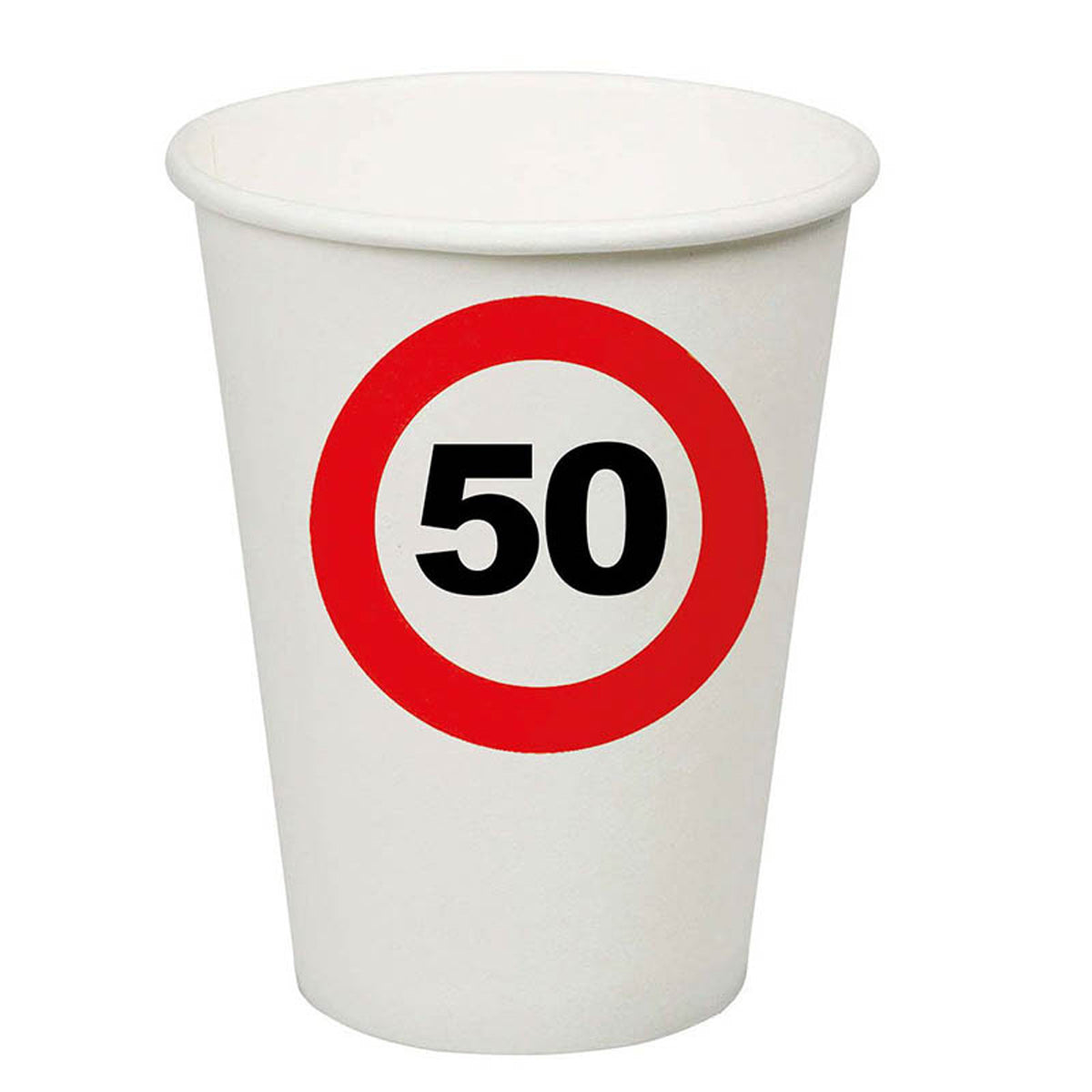 das-kost-mland-verkehrsschild-pappbecher-50-250-ml-8-stk image 1
