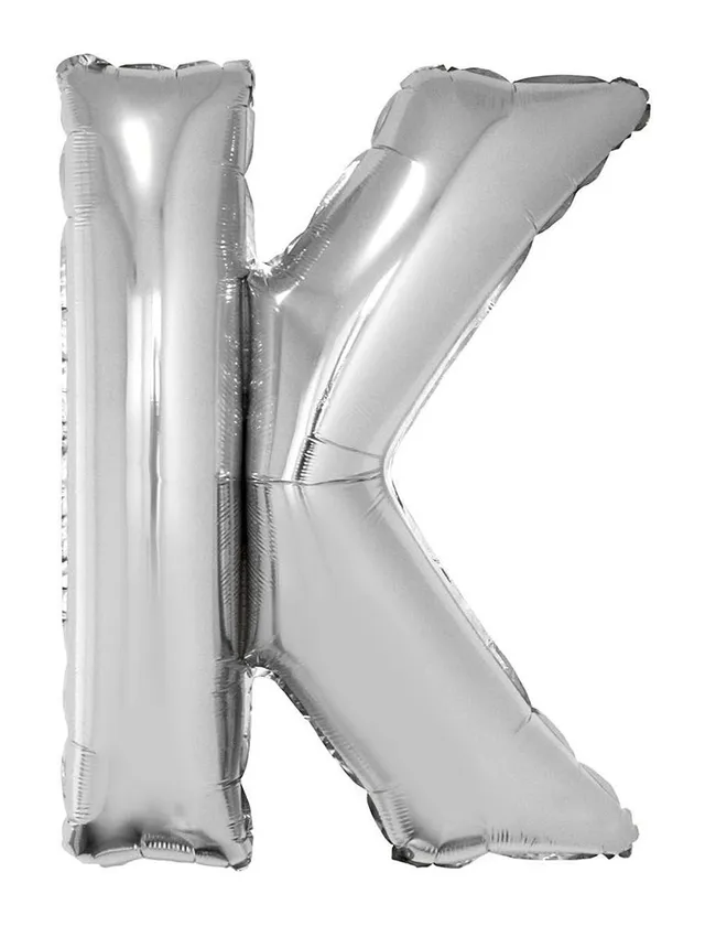 das-kost-mland-xxl-buchstaben-folienballon-100cm-silber-k image 1