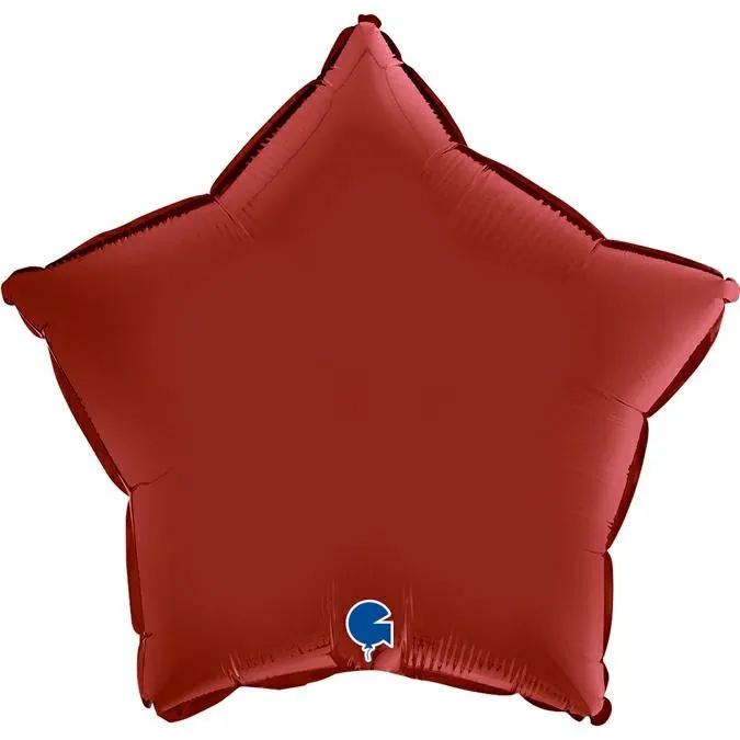 das-kost-mland-dekorationen-stern-folienballon-46cm-satin-rubin-rot image 1