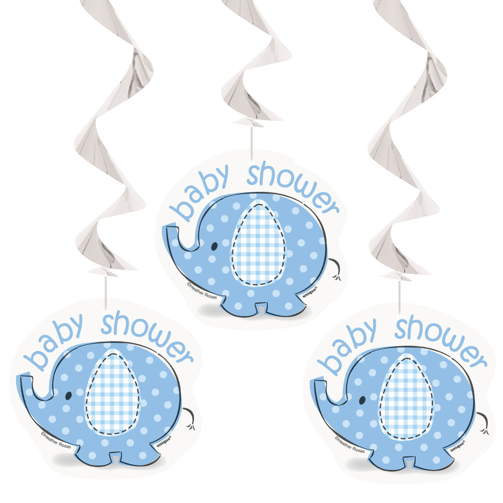 das-kost-mland-swirldeko-elephant-blau-3-stk-baby-shower image 1