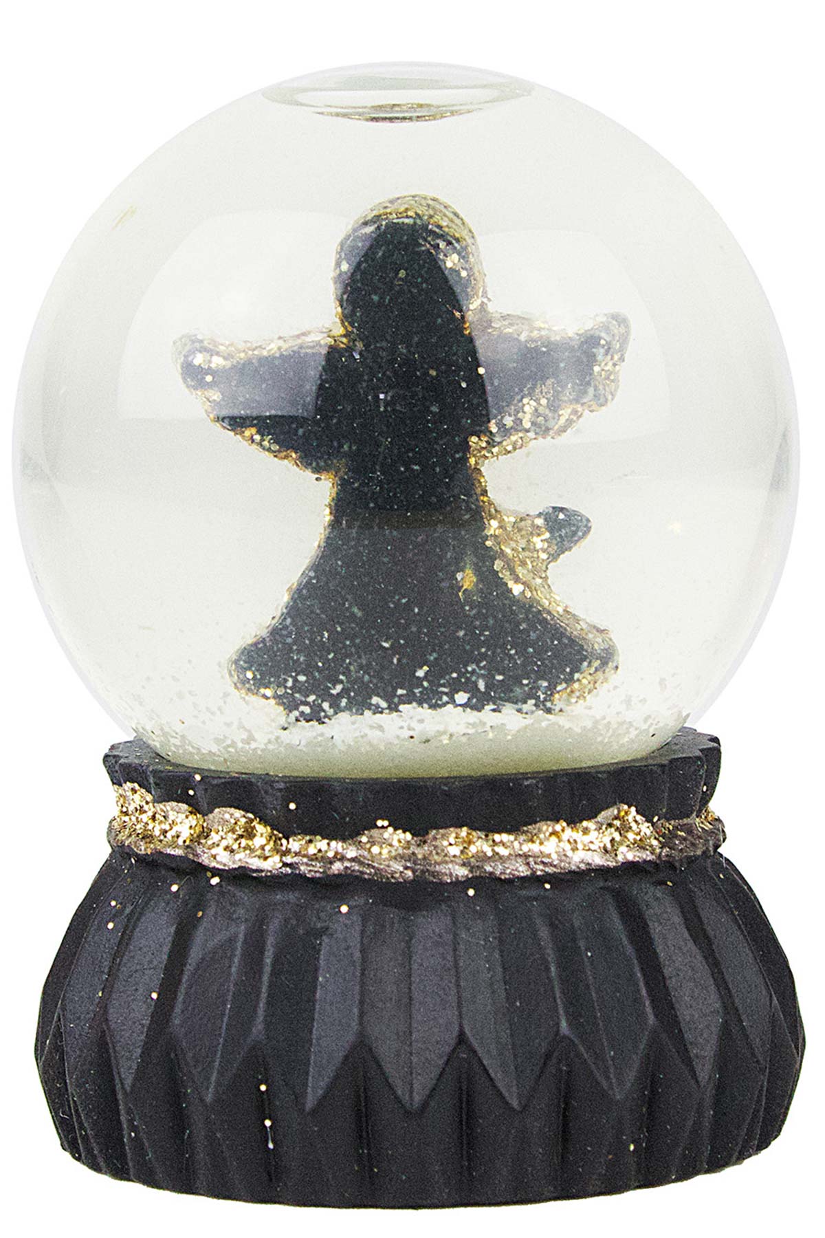 das-kost-mland-schneekugel-6-5cm-schwarz-gold-stern-engel-baum image 5