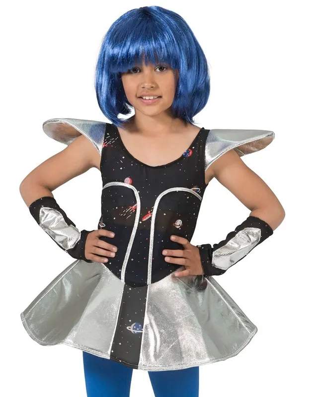 das-kost-mland-space-girl-leia-kost-m-silber-gr-128 image 1