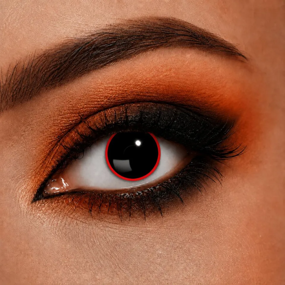 das-kost-mland-hellraiser-kontaktlinsen-schwarz-rot-w63 image 1