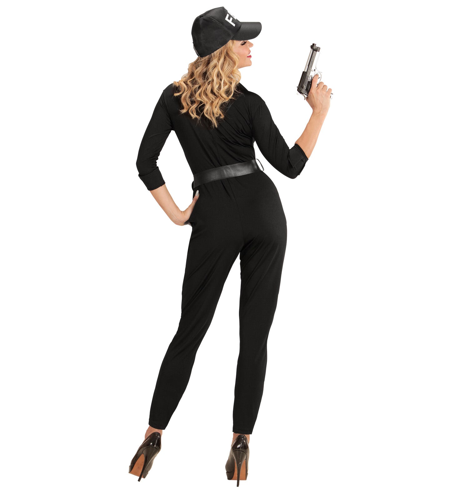 das-kost-mland-damen-kost-m-fbi-agentin-anzug-mit-basecap-s-xs image 3