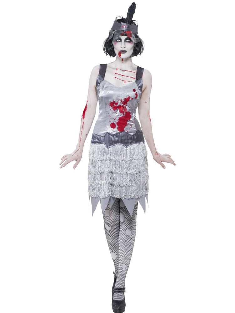 das-kost-mland-damen-zombie-charleston-flapper-kost-m-grau-m image 1