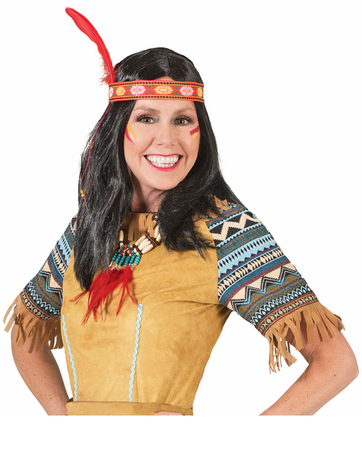 das-kost-mland-damen-cherokee-indianerin-kost-m-36-38-lang-braun image 2