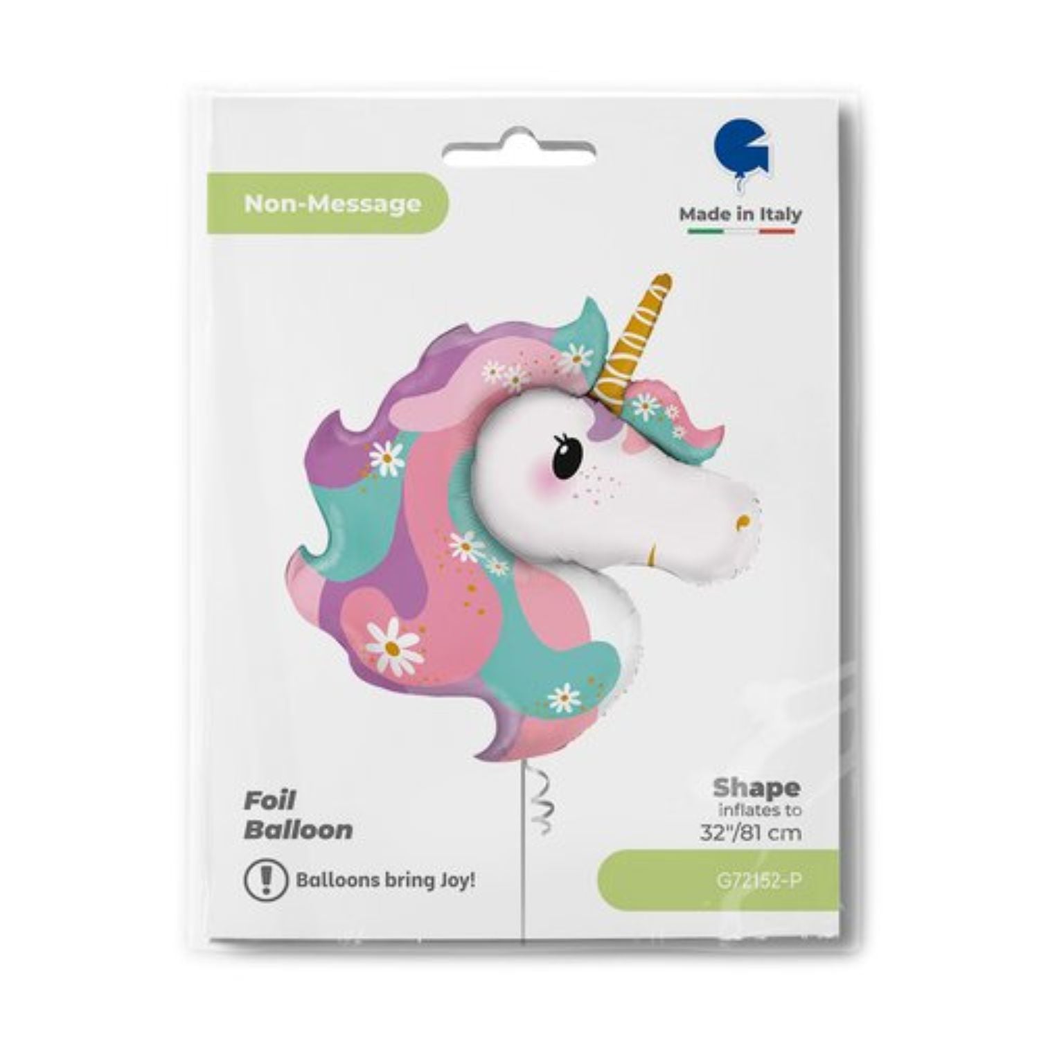 das-kost-mland-hippie-einhorn-shape-folienballon-81cm image 5