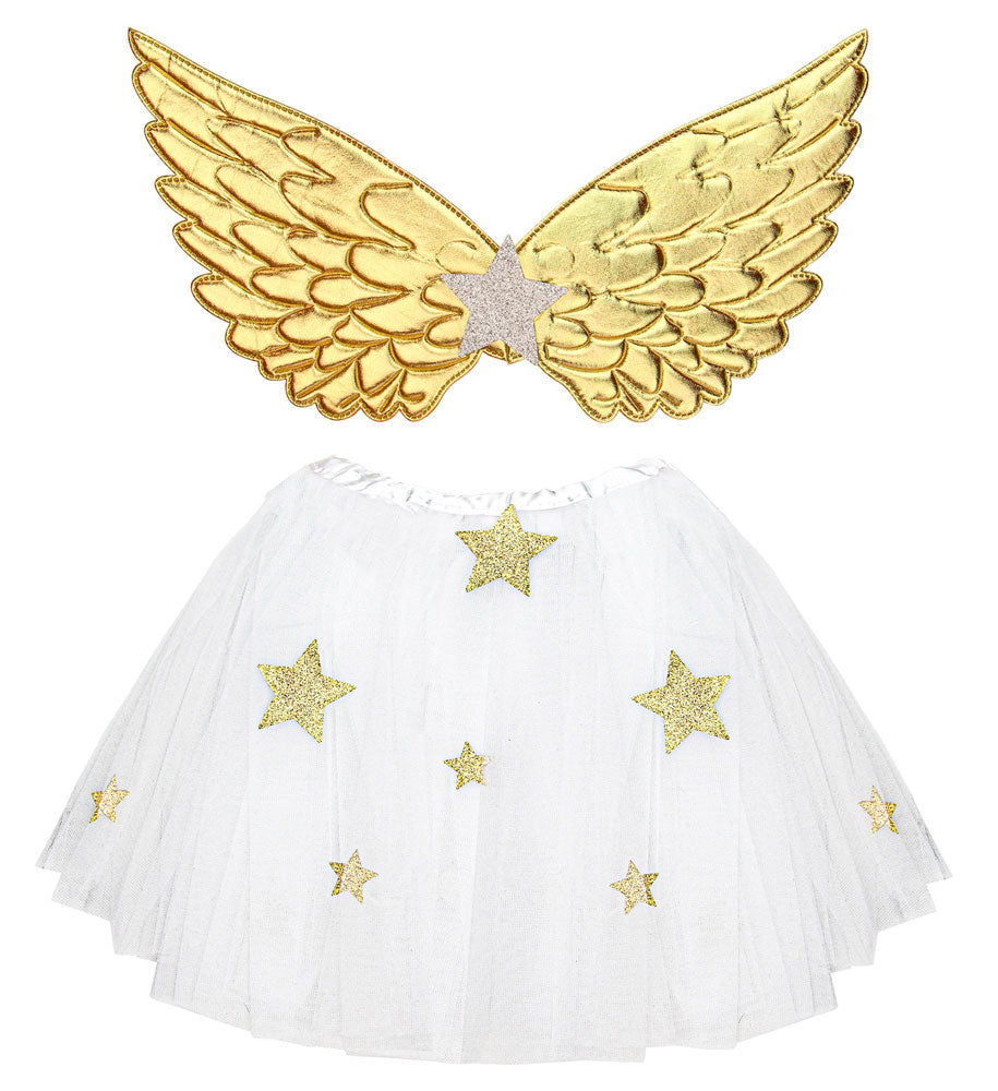 das-kost-mland-engelskost-m-set-kinder-wei-gold-2-tlg image 2