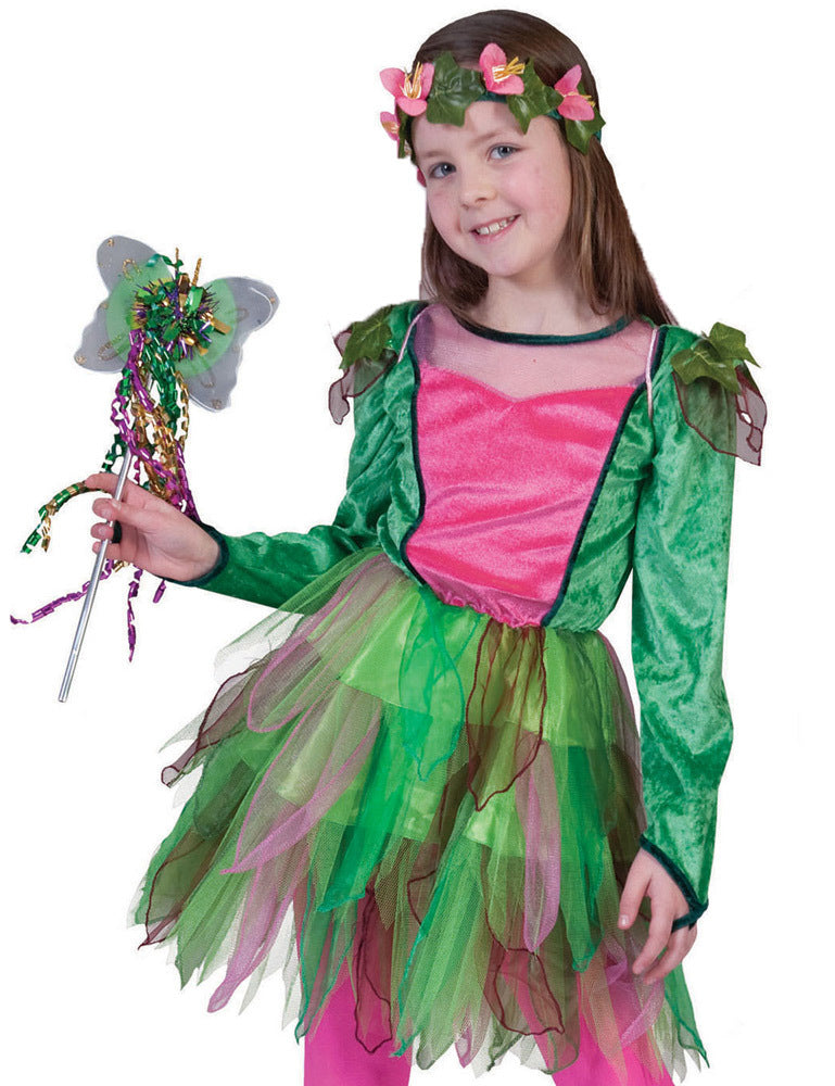 das-kost-mland-waldfee-nina-kinder-kost-m-gr-n-rosa-gr-104 image 1