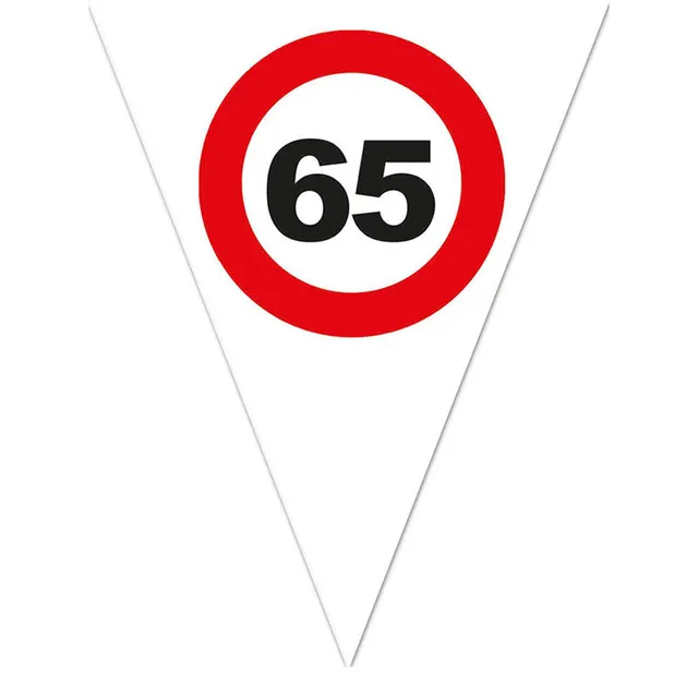 wimpelkette-verkehrsschild-65-pe-girlande-5-m-geburtstag image 1