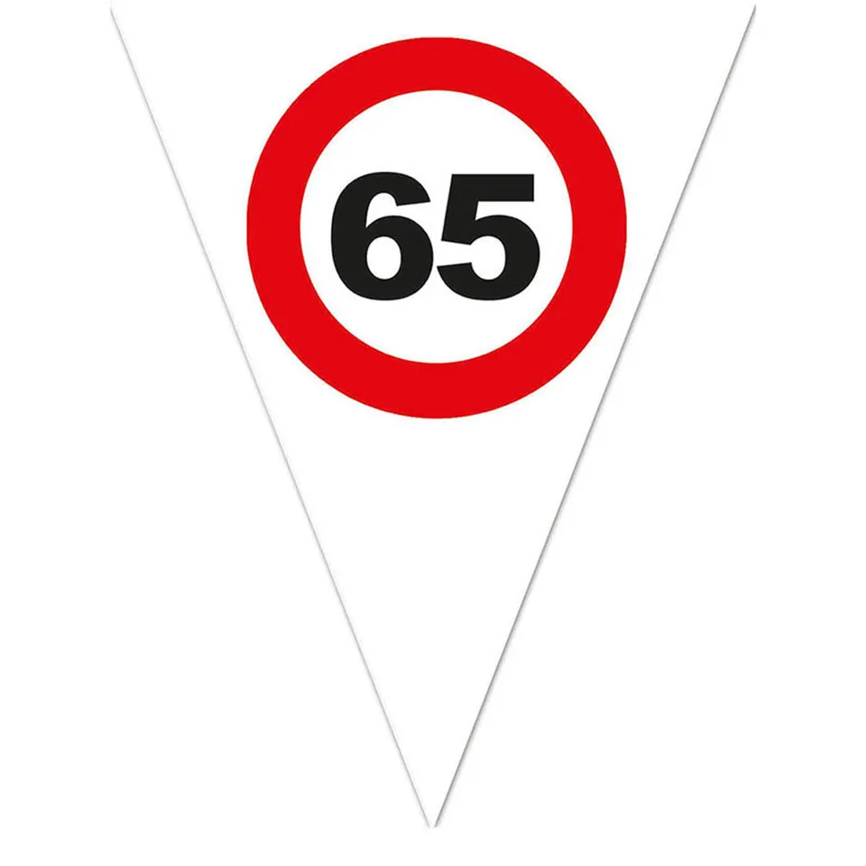 wimpelkette-verkehrsschild-65-pe-girlande-5-m-geburtstag image 1