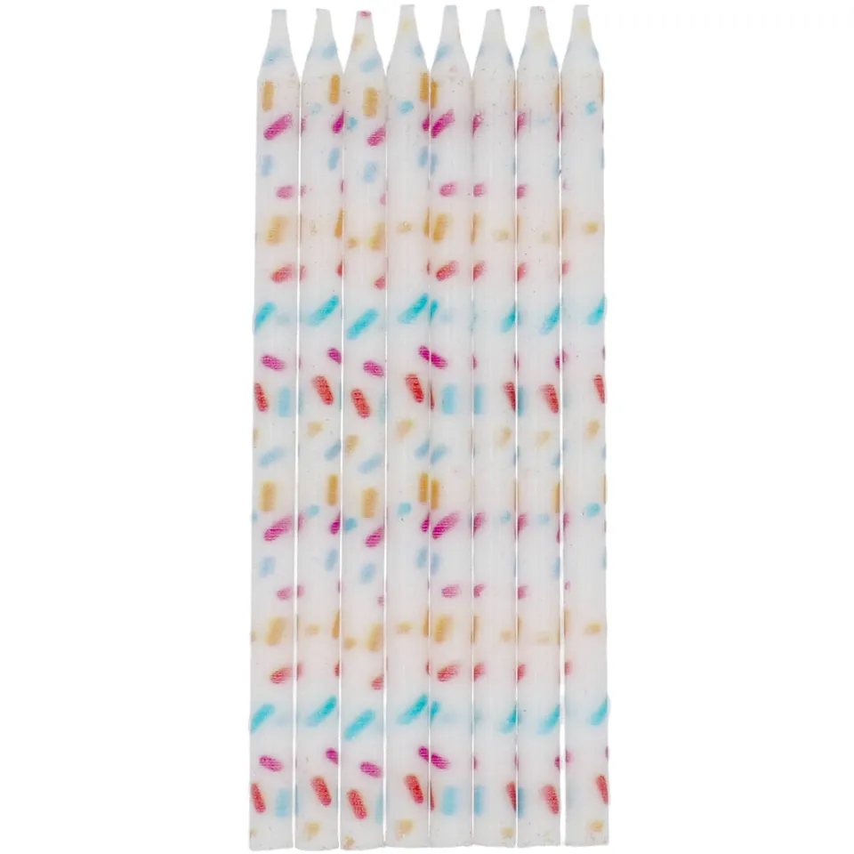 das-kost-mland-cozy-sprinkles-kerzen-10cm-24-stk-mehrfarbig image 1