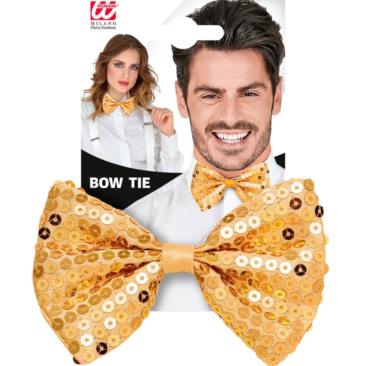 das-kost-mland-pailletten-fliege-gold-polyester image 2