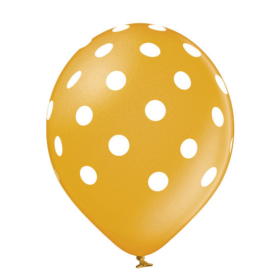 das-kost-mland-dekorationen-polka-dots-girl-luftballon-metallic-6-stk-30cm image 2