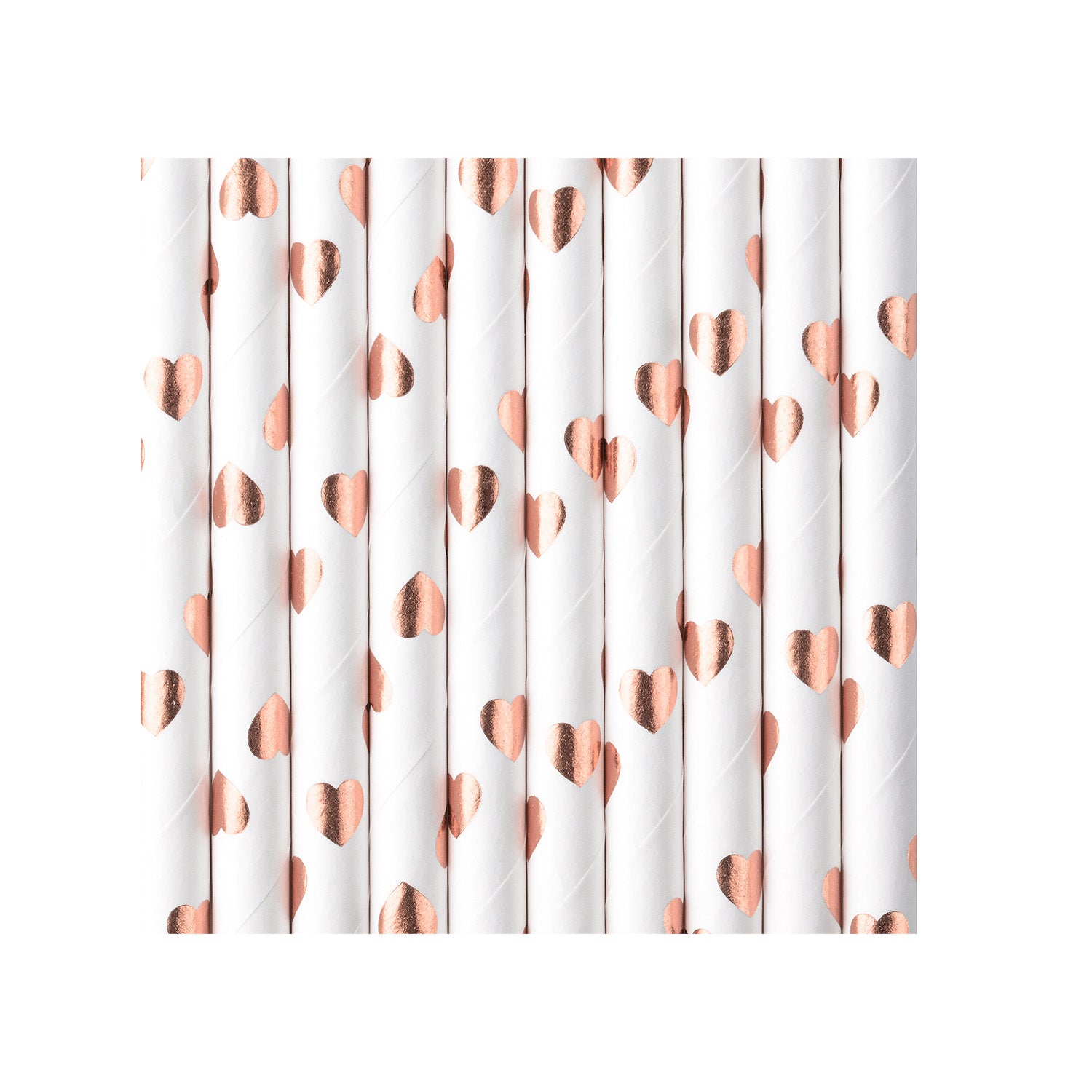 das-kost-mland-strohhalm-papier-stripes-rosegold-10-stk-195mm image 1