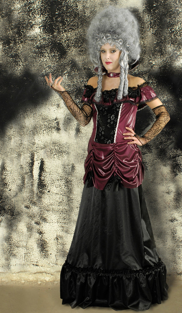 das-kost-mland-damen-vampir-catherine-kleid-bordeaux-36-46 image 3