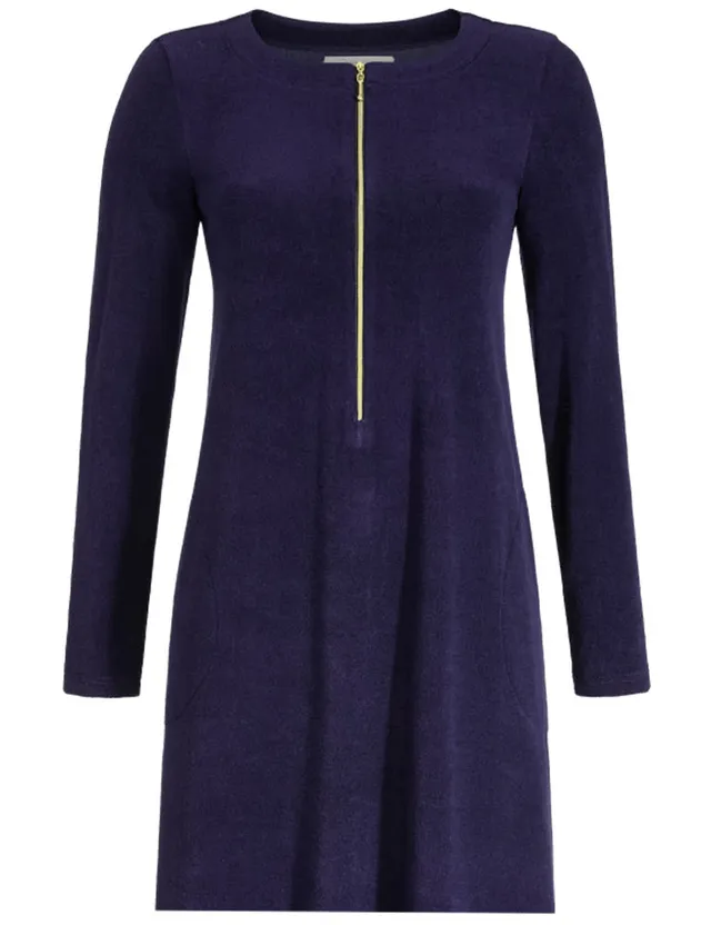 ringella-nicki-kleid-2573016-night-blau-reissverschluss-homewear image 1