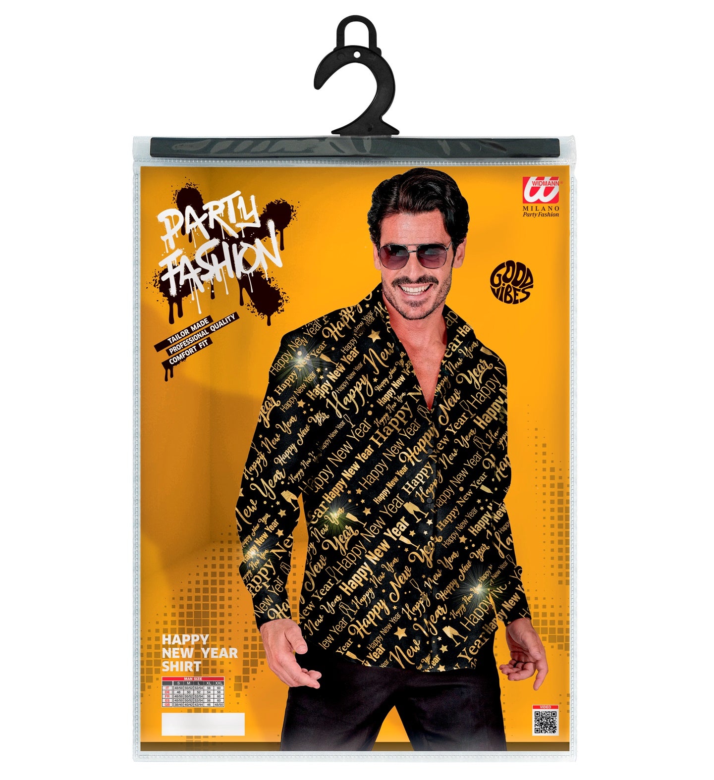 das-kost-mland-herren-silvester-hemd-happy-new-year-schwarz-gold image 5