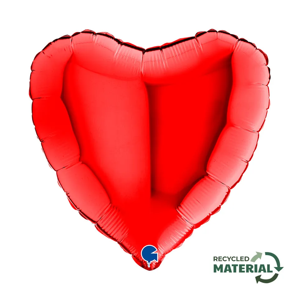das-kost-mland-herz-folienballon-uni-46cm-rot-helium image 1