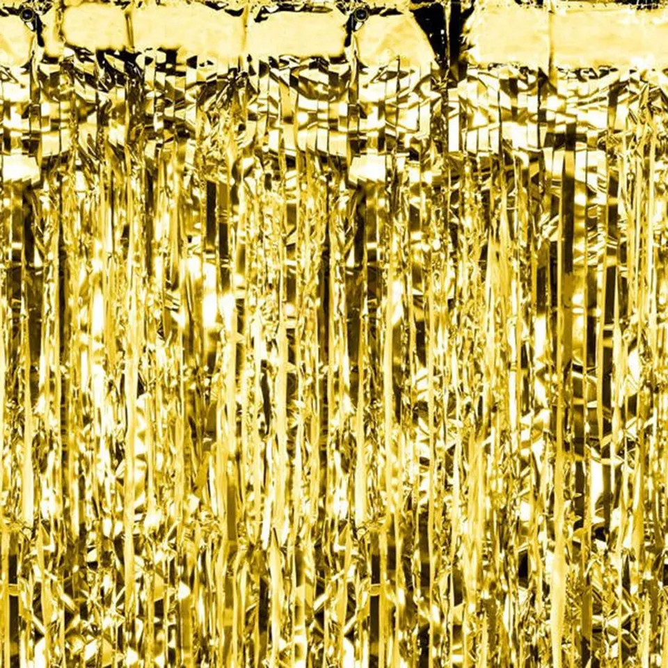 das-kost-mland-dekorationen-t-rvorhang-lametta-90x250cm-gold-folie image 1