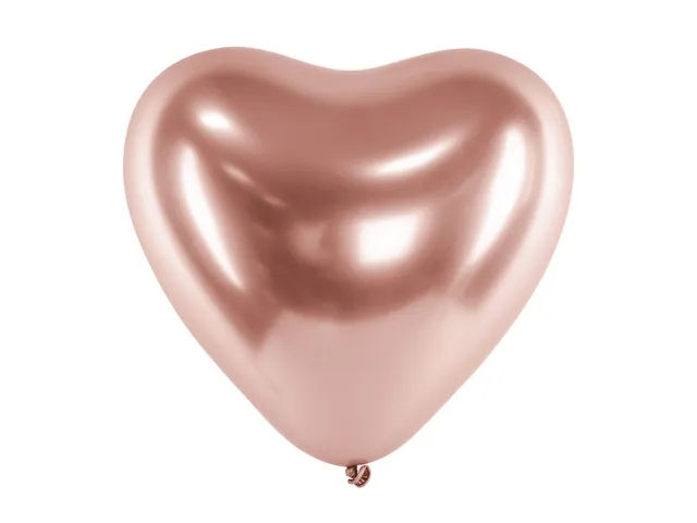 das-kost-mland-dekorationen-herz-luftballon-rosegold-30cm-50-stk image 1