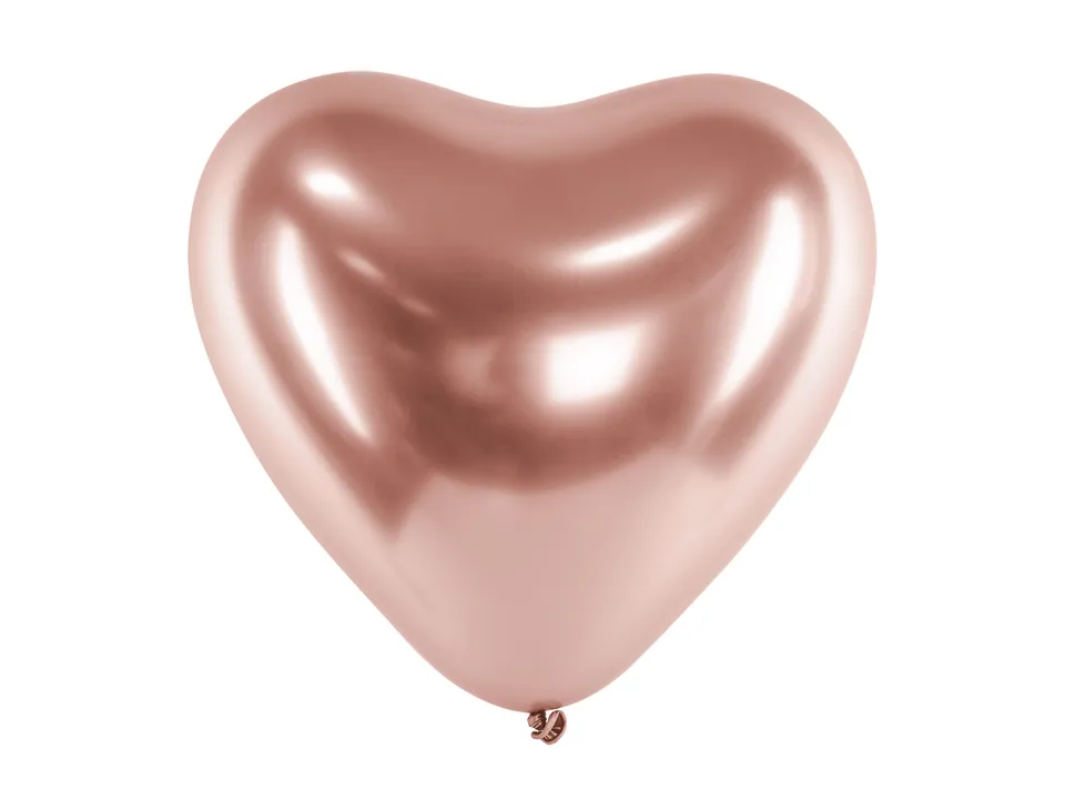 das-kost-mland-dekorationen-herz-luftballon-rosegold-30cm-50-stk image 1