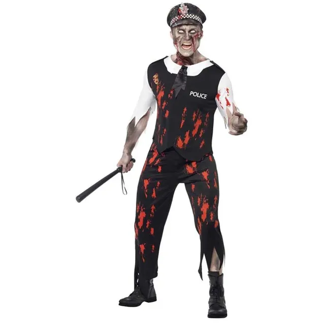 das-kost-mland-herren-zombie-policeman-kost-m-schwarz-gr-m image 1