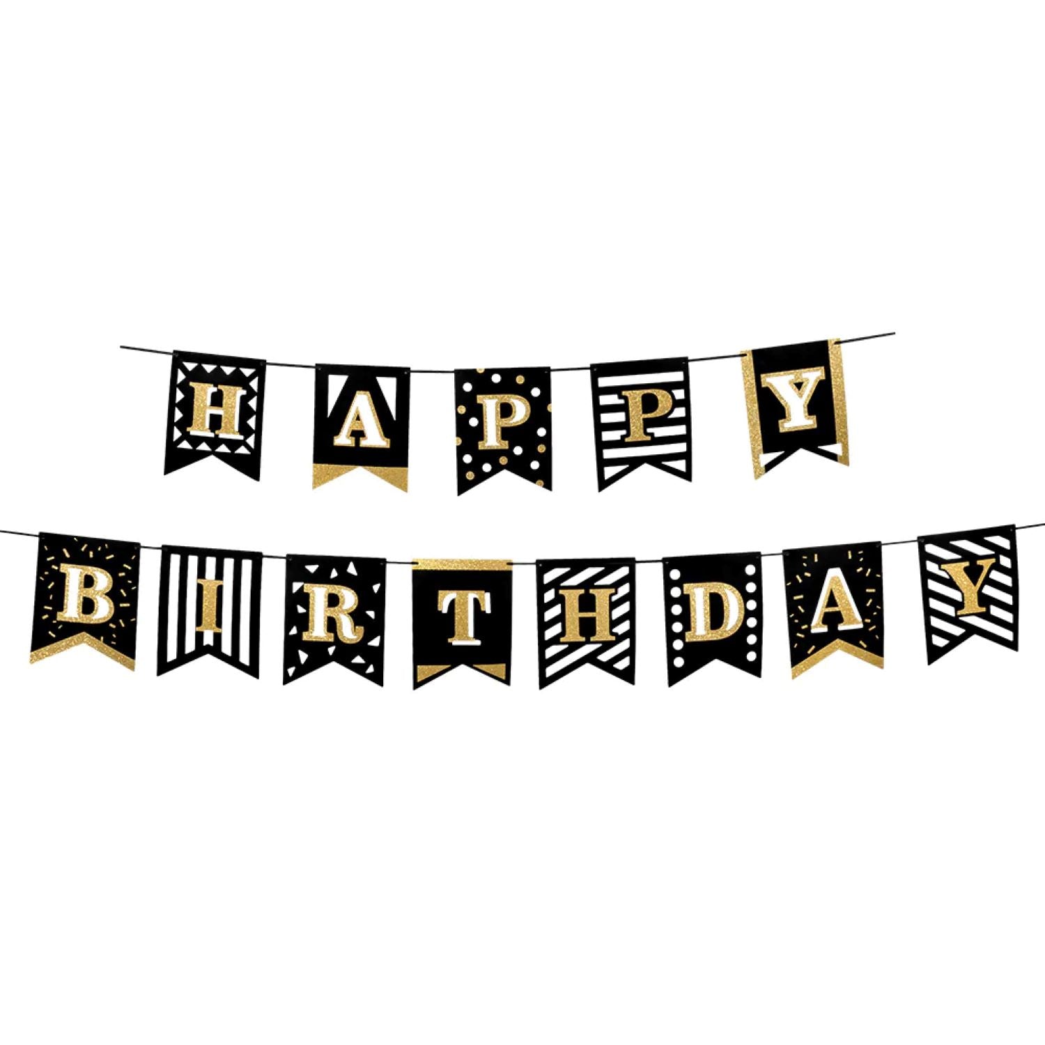 party-time-girlande-happy-birthday-2x2-m-gold image 1