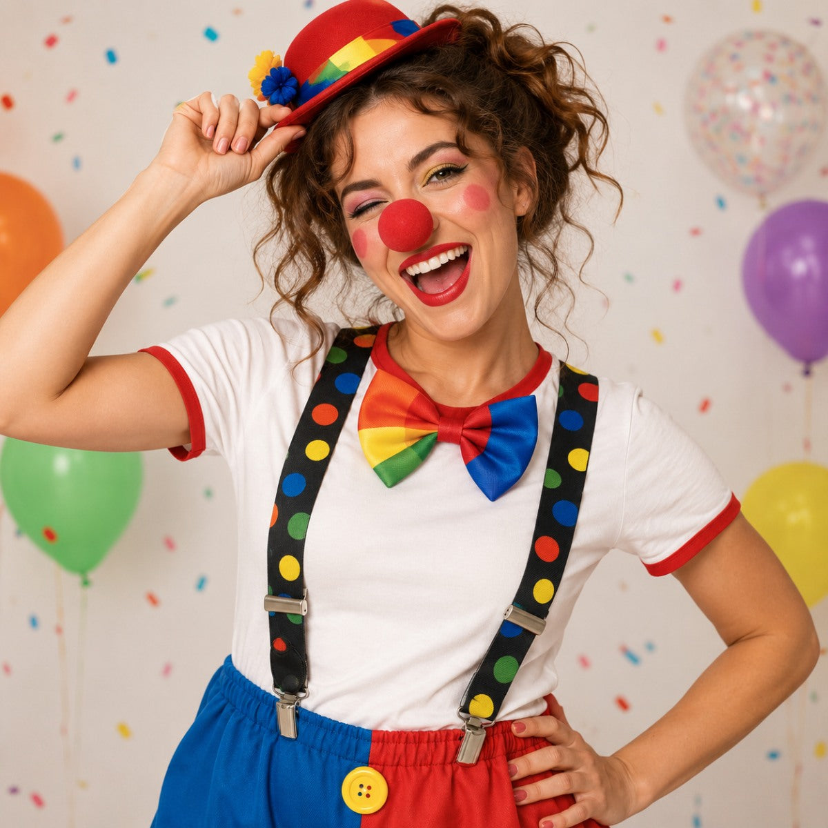 das-kost-mland-clown-polka-dot-kost-mset-hosentr-ger-nase image 5