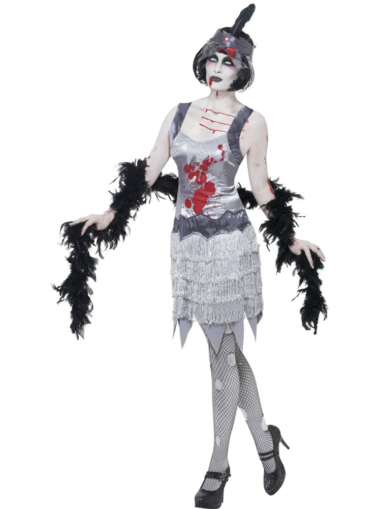 das-kost-mland-damen-zombie-charleston-flapper-kost-m-grau-m image 2