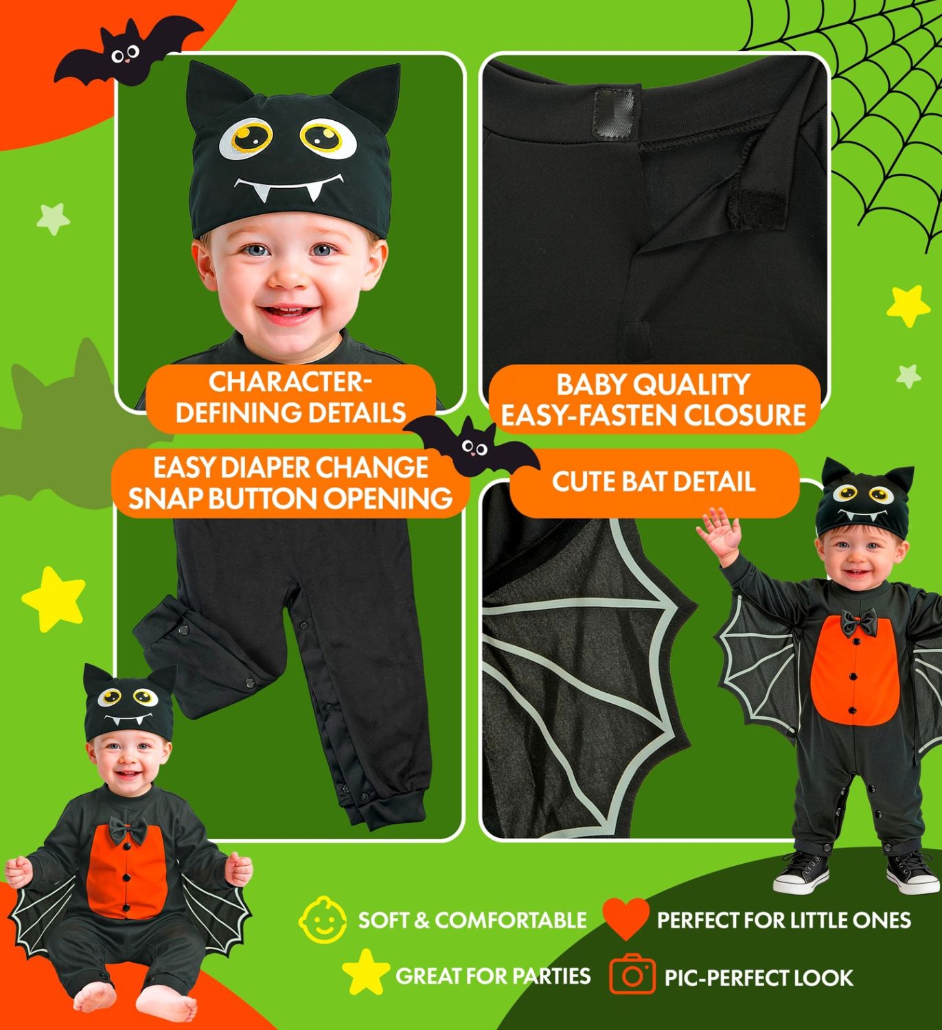 das-kost-mland-kleine-fledermaus-babykost-m-overall-m-tze image 3