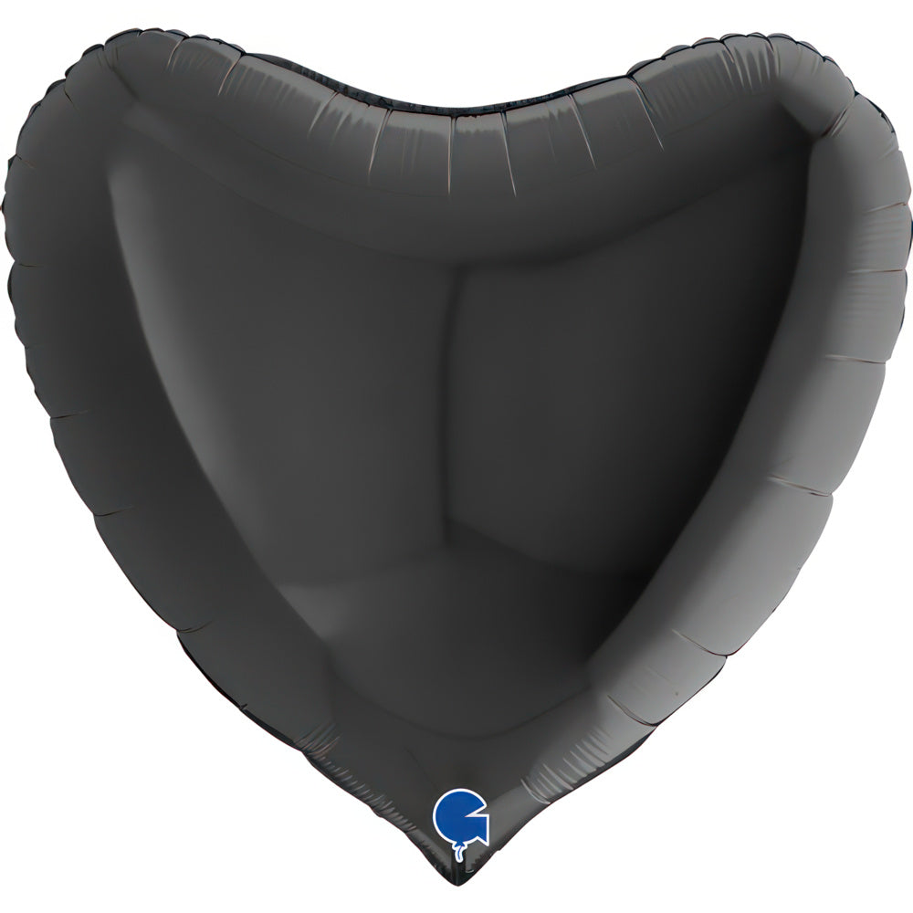 folienballon-uni-herz-91-cm-schwarz-partyballon-helium image 1