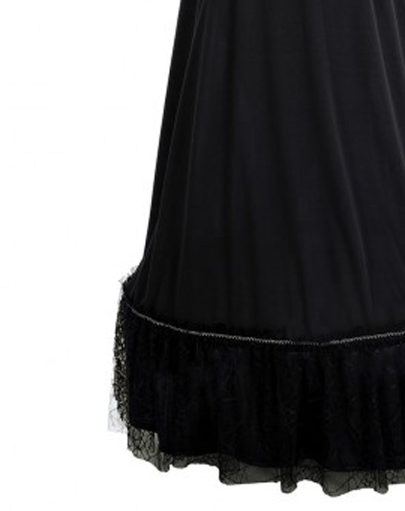 das-kost-mland-orelie-hexen-damenkost-m-schwarz-silber-kleid-hut image 3