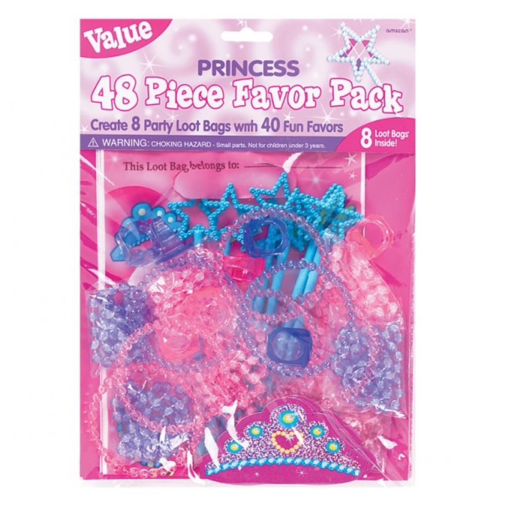 das-kost-mland-value-pack-princess-deko-set-48-teilig-prinzessin image 1